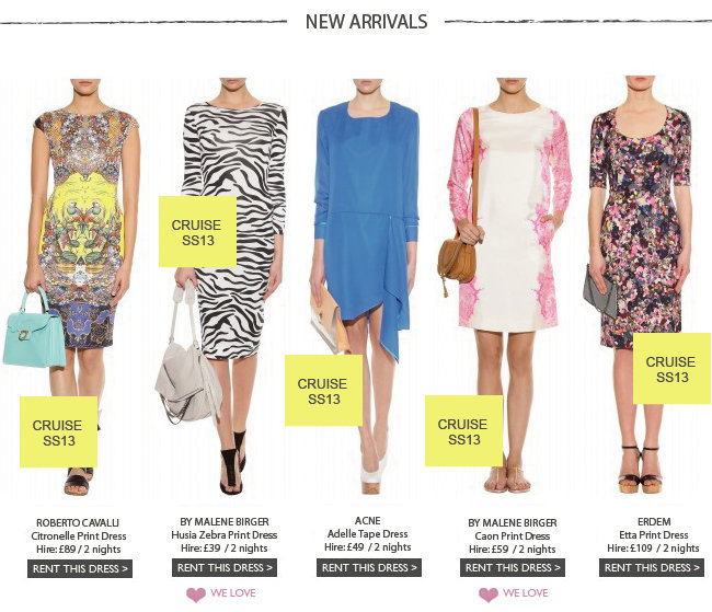 New CRUISE 2013 arrivals this week