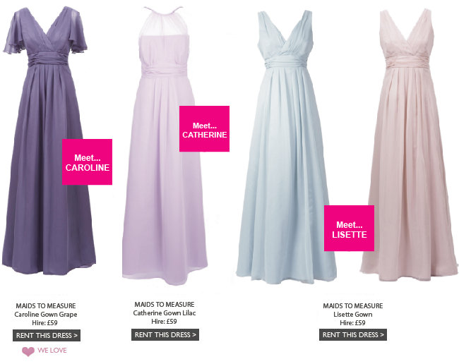 This summer why not rent dresses for your bridesmaids