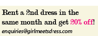 Rent Dress 20% off
