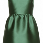 red-valentino-emerald-satin-mini-dress